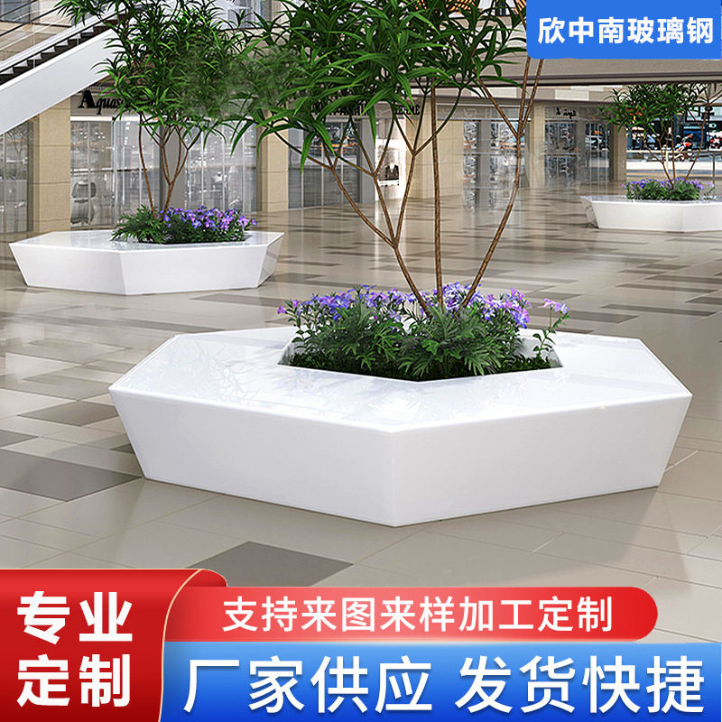 玻璃钢花盆厂家批发商场写字楼广场酒店花房种植花盆公园