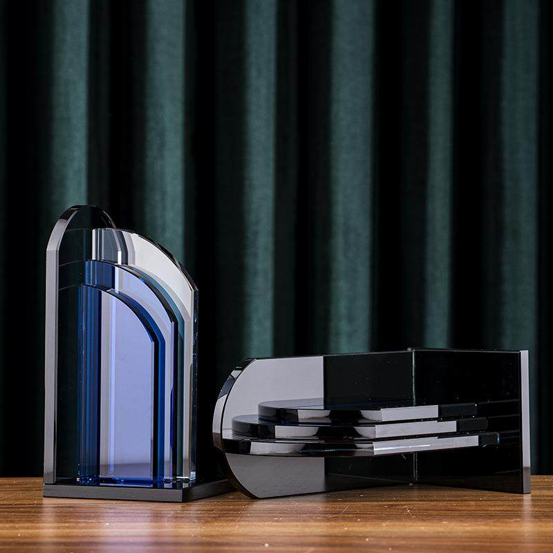 北欧风简约轻奢蓝色水晶书档办公用品家居书房图书馆软装饰品摆件,鲜花速递/花卉仿真/绿植园艺,割草机/草坪机,淘宝优惠券,粉丝福利购,淘宝优惠卷