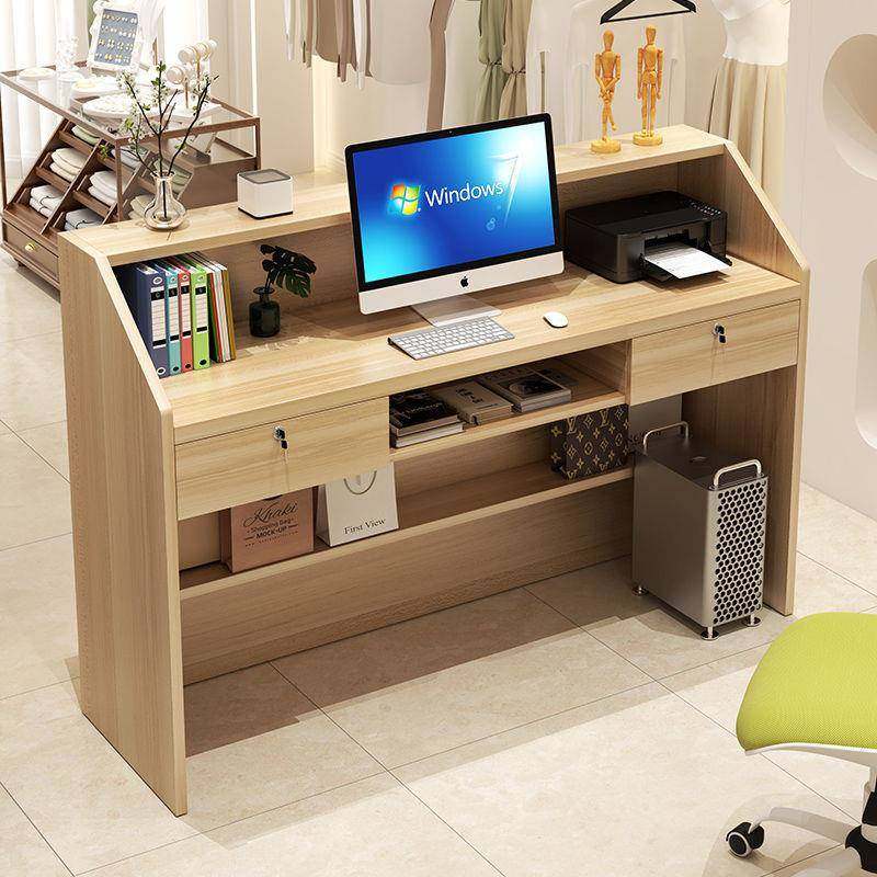 时尚吧台现代简约收银前台服装店超市小型女装店铺柜台接待