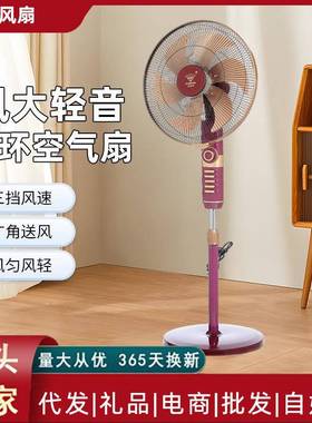 现货钻石牌家用落地扇电风扇18寸大风力家用办公室静音铝叶风