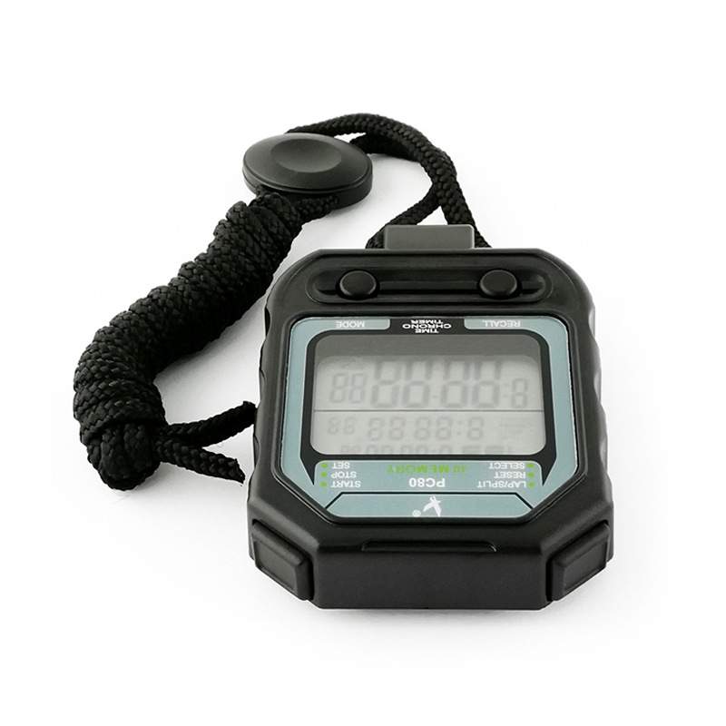 【】天福秒表PC80三排30道记忆秒表 计时器 倒计时器 节拍器