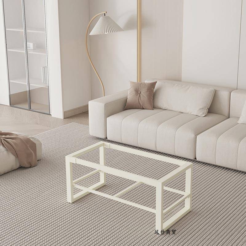 奶油风茶几支架客厅沙发双层茶几支撑腿小户型岩板矮桌子腿茶几脚