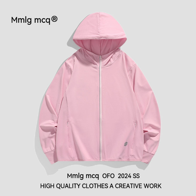 MMLG MCQ防晒衣男女款2024款冰丝防晒服防紫外线宽松短外套夏季