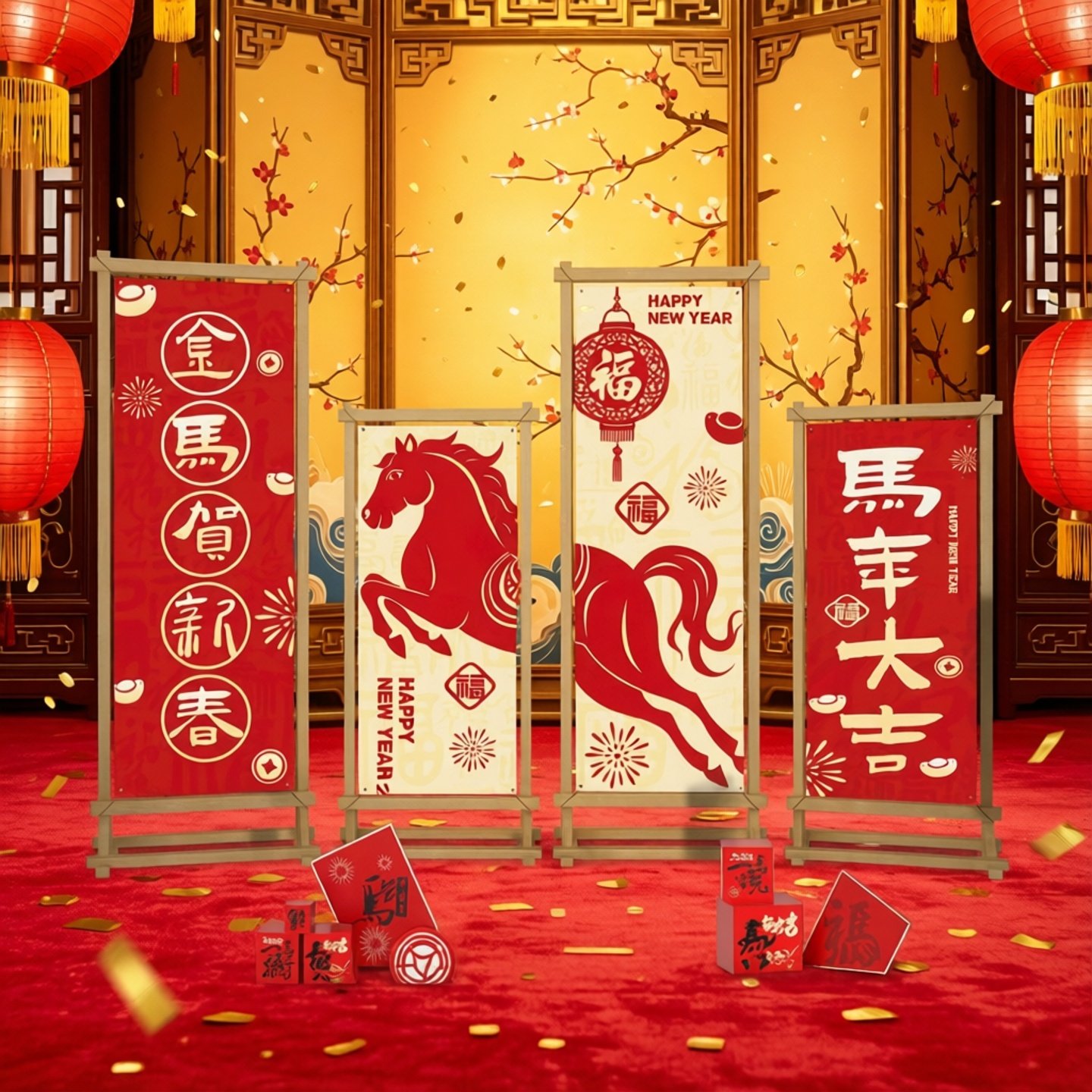 书法文字马年新年装饰氛围挂布餐饮店小院氛围布长条幅背景布定制,居家布艺,挂毯/壁毯,淘宝优惠券,粉丝福利购,淘宝优惠卷