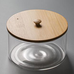 器皿 玻璃茶洗带盖大号特大有盖家用电陶炉茶杯茶具消毒锅洗茶杯