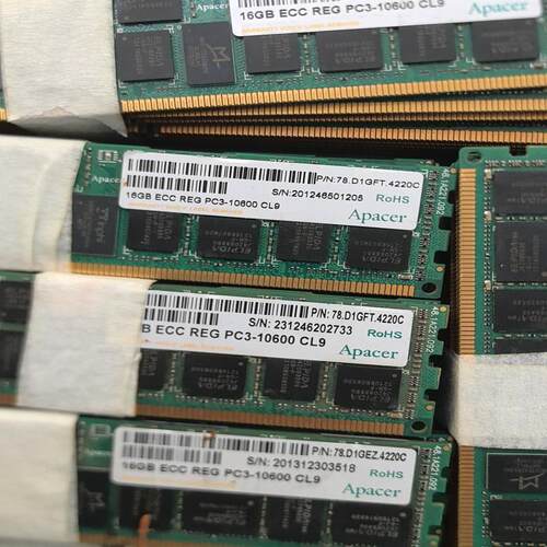议价宇瞻16G  ddr3 ecc reg 服务器内存可维修