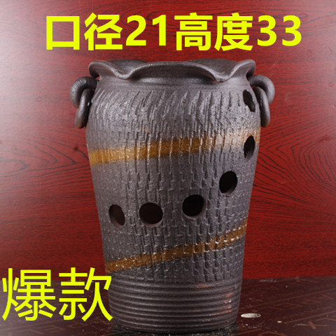 速发多肉花盆老多陶罐创意粗陶大号口径法师粗物陶瓷景观桩肉花盆