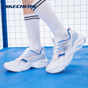 Skechers斯凯奇女鞋羽翼鞋新款老爹鞋网面透气运动休闲鞋896003