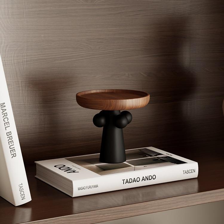 艺子中古高级感实木家贝具软装饰品摆件组合电视LPJ柜酒柜寂艺风