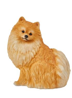 货源仿真狗摆件可爱博美创意家居装饰摆件动物模型树脂工艺品