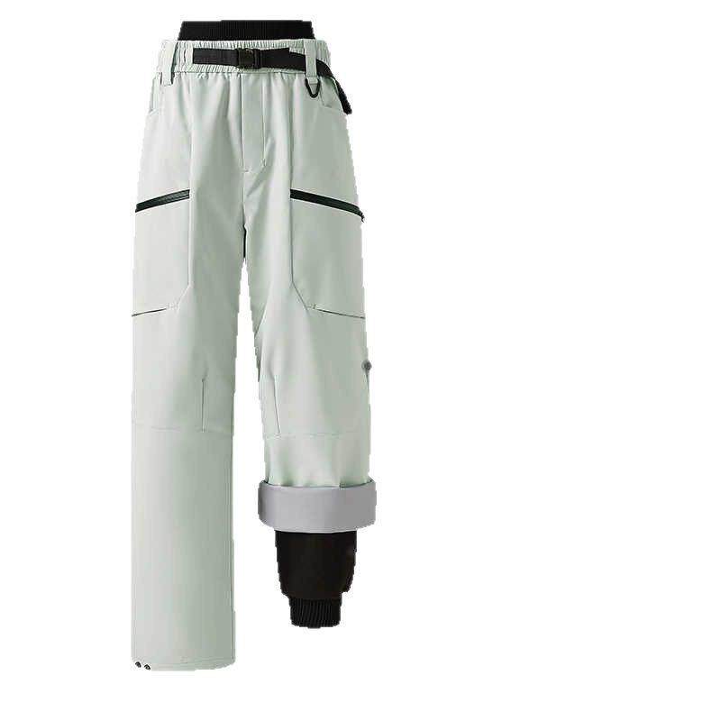 2025三合一冲锋软壳裤男春秋季户外防风防水工装三防东北滑雪裤女