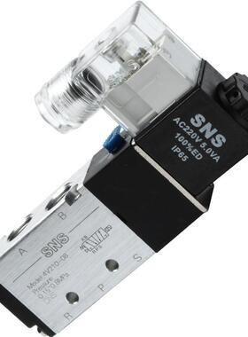 神驰4V210-08电磁阀DC24VC220V4V110-064V310-10二位五通