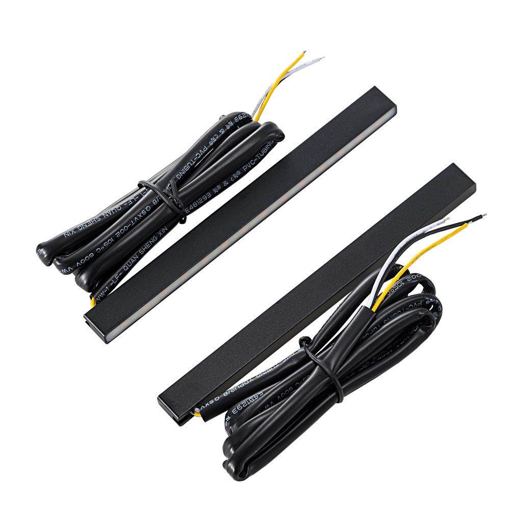 骑摩狼工厂改装29LED双色白光日行灯黄光流水跑马转向灯