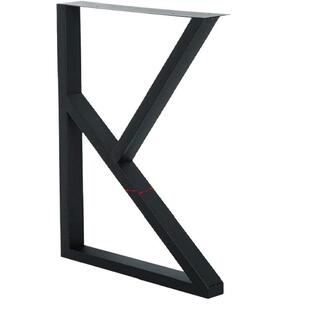 创意K型款铁艺桌腿架办公电脑桌脚支撑架实木吧台茶几岩板餐桌腿