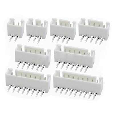 XH2.542APH2.0座子胶壳立贴卧贴直针弯针带扣白色针座