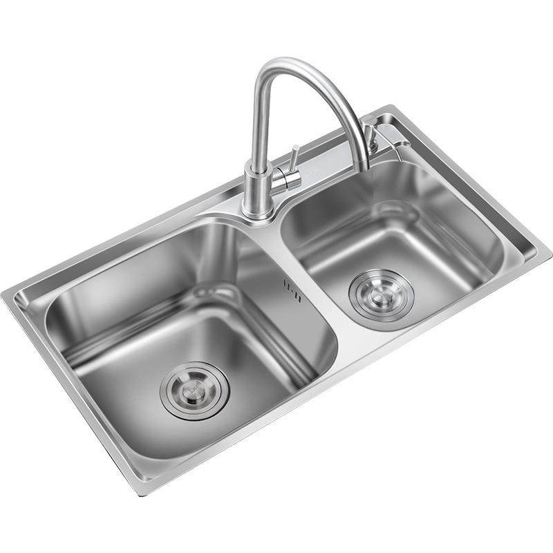 304不锈钢洗菜盆水槽厨房双槽洗碗盆洗菜池水池单槽套装沥水架,家装主材,水槽套餐,淘宝优惠券,粉丝福利购,淘宝优惠卷