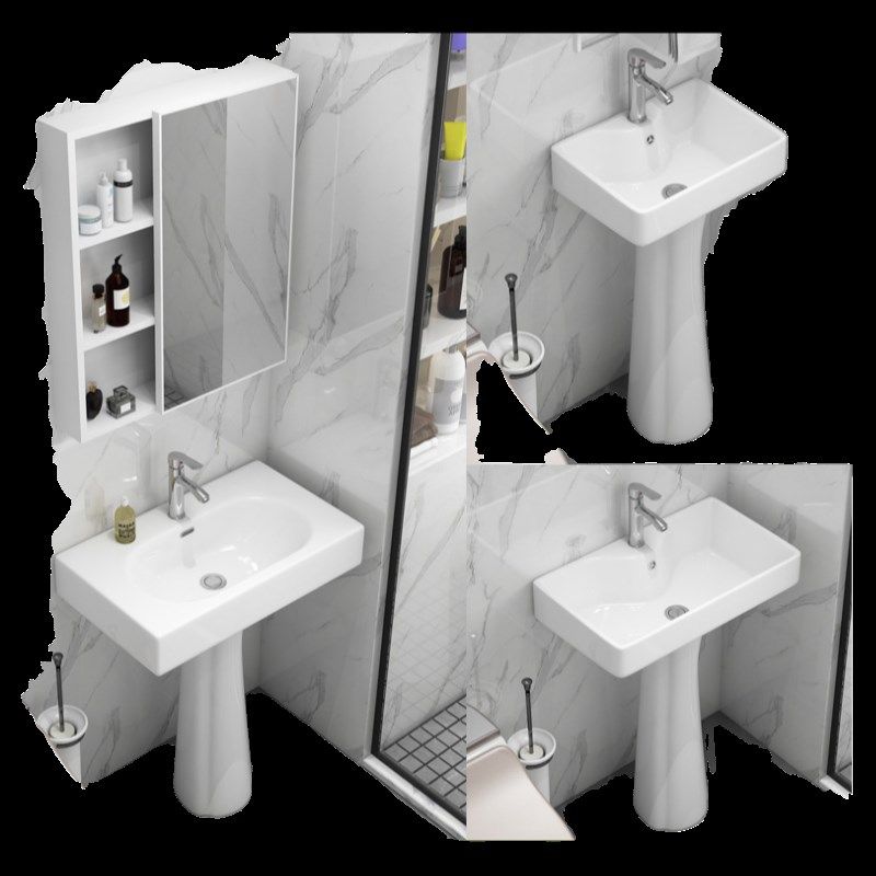 小户型立柱式方形洗脸盆陶瓷家用洗手盆卫M生间一体落地式洗漱台,家装主材,立柱盆,淘宝优惠券,粉丝福利购,淘宝优惠卷