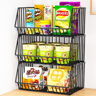 桌面零食架子桌上客n厅茶几水果饮料餐桌收纳柜家用厨房置物架多