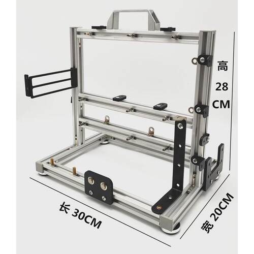开放机箱b MATX电脑铝合金机架个性创意ITX台式机水冷箱X79X99迷
