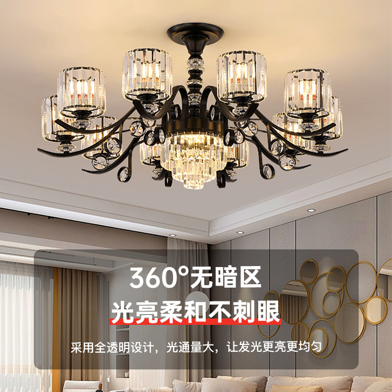 led玉米灯泡家用水晶吊灯高显指e1e27小螺口三色变光护眼灯泡