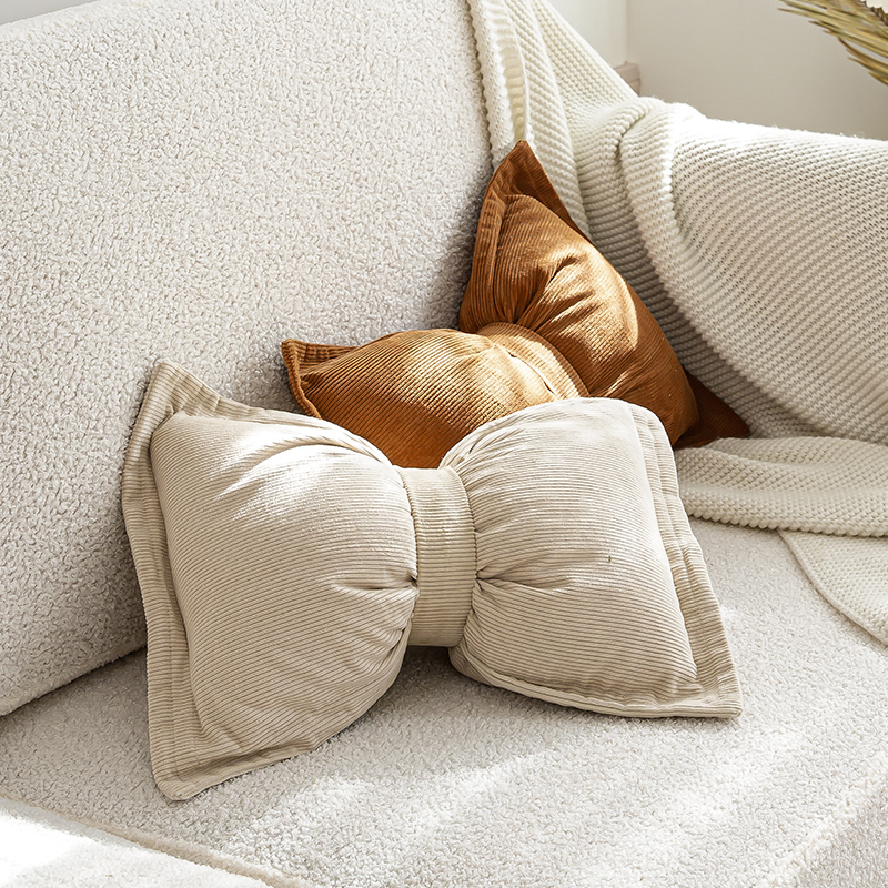 in蝴蝶结抱枕创意不规则客厅沙发靠垫民宿装饰靠枕床头靠垫腰枕