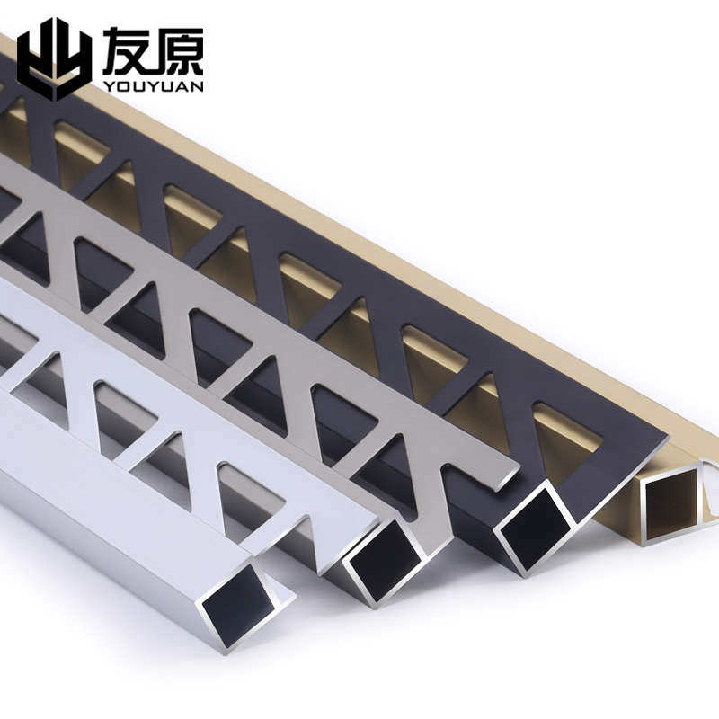 优选铝合金瓷砖阳角收口条地板收边条护墙板转角装饰线条压