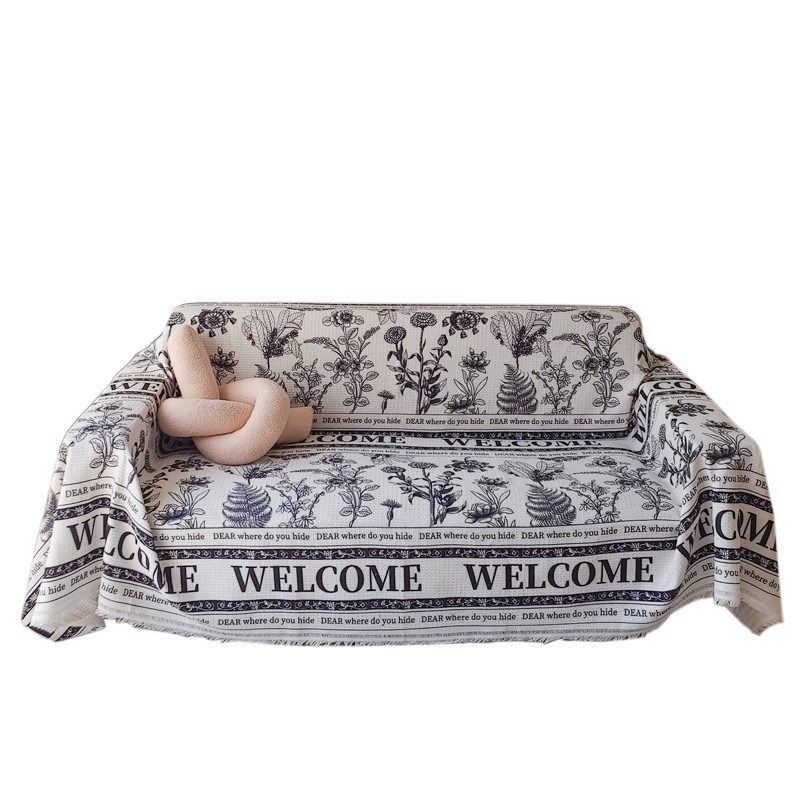 现代in风黑白系沙发盖布防尘盖巾盖毯一片式四季通用沙发垫罩,居家布艺,沙发套,淘宝优惠券,粉丝福利购,淘宝优惠卷