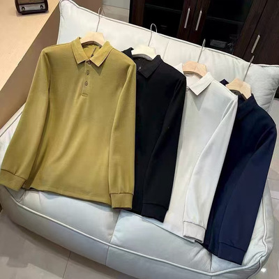 【何仙儿专属】高端品质2025新款商务休闲翻领polo衫w129