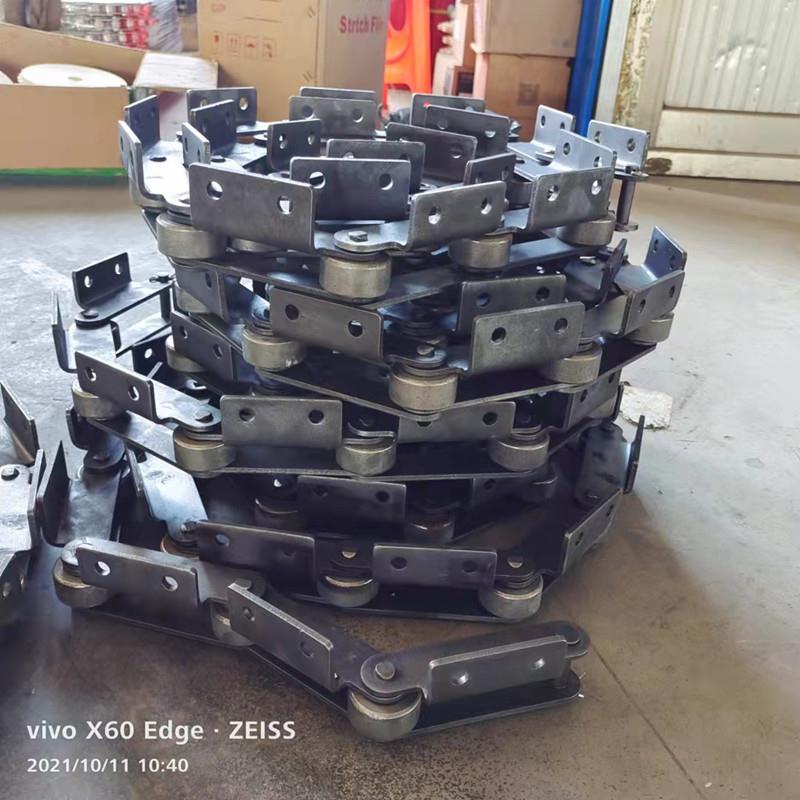 不锈钢工业大节距链条打包机弯板链条重型水泥厂提升机刮板链条