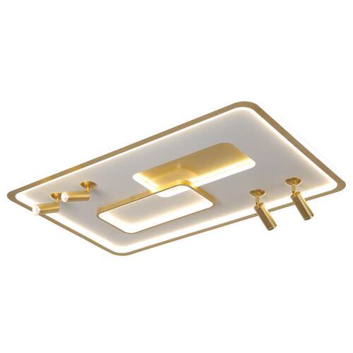 客厅吸顶灯led房间书房灯带射灯2023年新款灯饰极简长方网红灯具