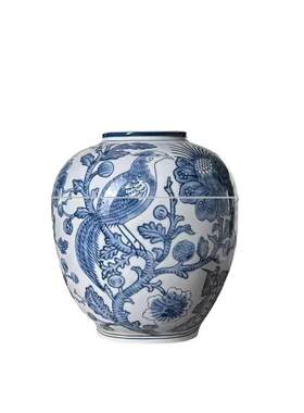 新中式青花瓷花瓶储物罐美式古典玄关新房客厅酒柜家居装饰品摆件