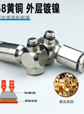 全铜镀镍铰接式旋转气管快速快接头PH4M5/601/802/10-03弯头螺纹