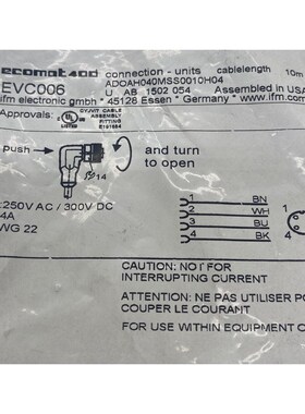 IFM EVC006 母线组,250VAC,300VDC,4A,10M