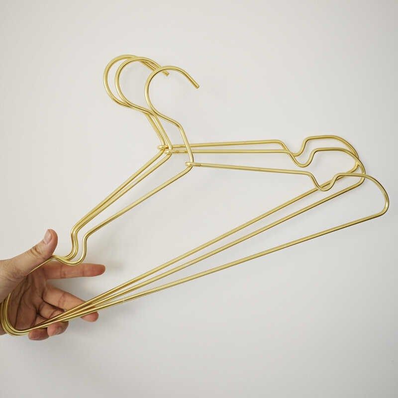 家用无痕太空铝合金加粗衣架加长款45cm衣挂金属实心晾衣架男士,收纳整理,金属衣架,淘宝优惠券,粉丝福利购,淘宝优惠卷