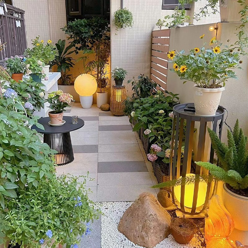 花园布置庭院灯院子造景户外灯太阳能灯别N墅小院装饰景观落地灯