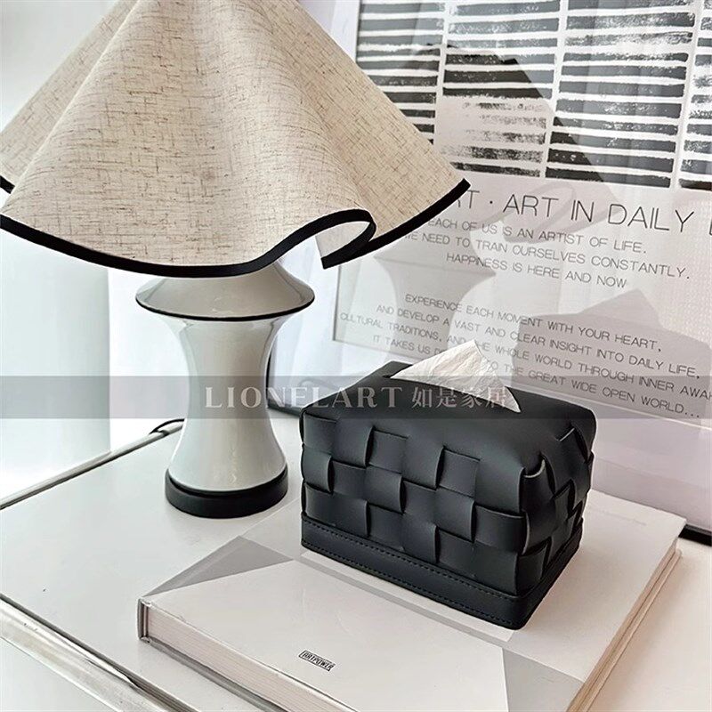 如是迷你车载垃圾桶纸巾盒手工编织马鞍皮私宅桌面地毯收纳双层桶,收纳整理,桌面收纳盒,淘宝优惠券,粉丝福利购,淘宝优惠卷