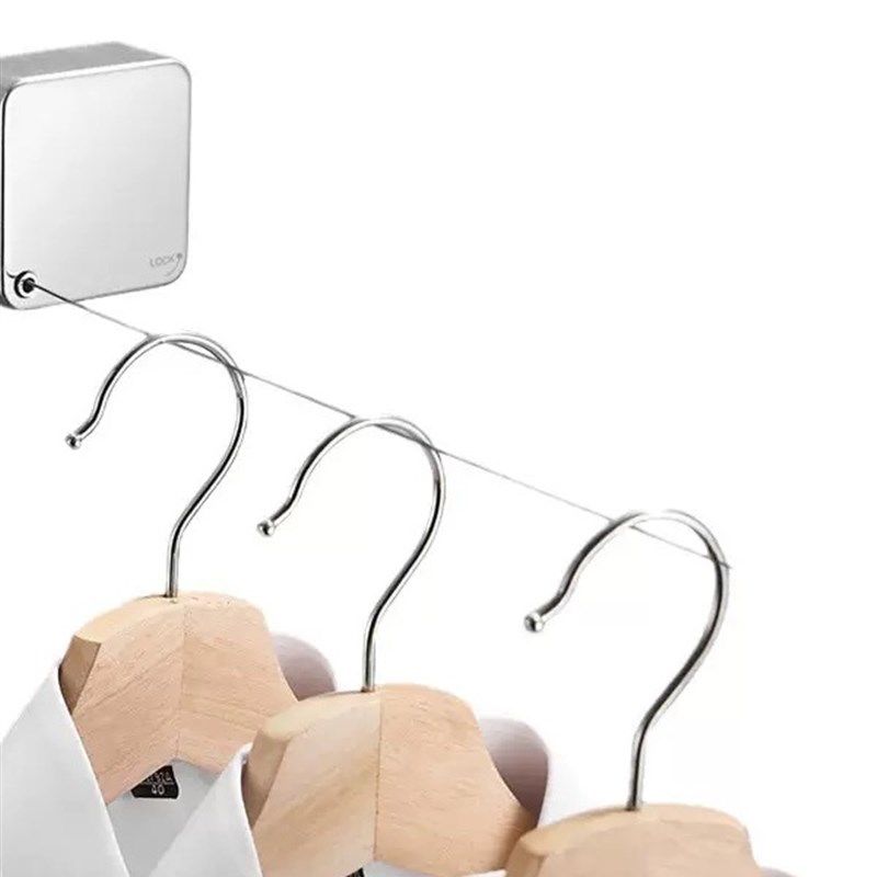 不锈钢隐形晾衣绳室内免打孔伸缩阳台晾衣架酒店公寓卫生间钢丝绳,家装主材,隐形晾衣架,淘宝优惠券,粉丝福利购,淘宝优惠卷