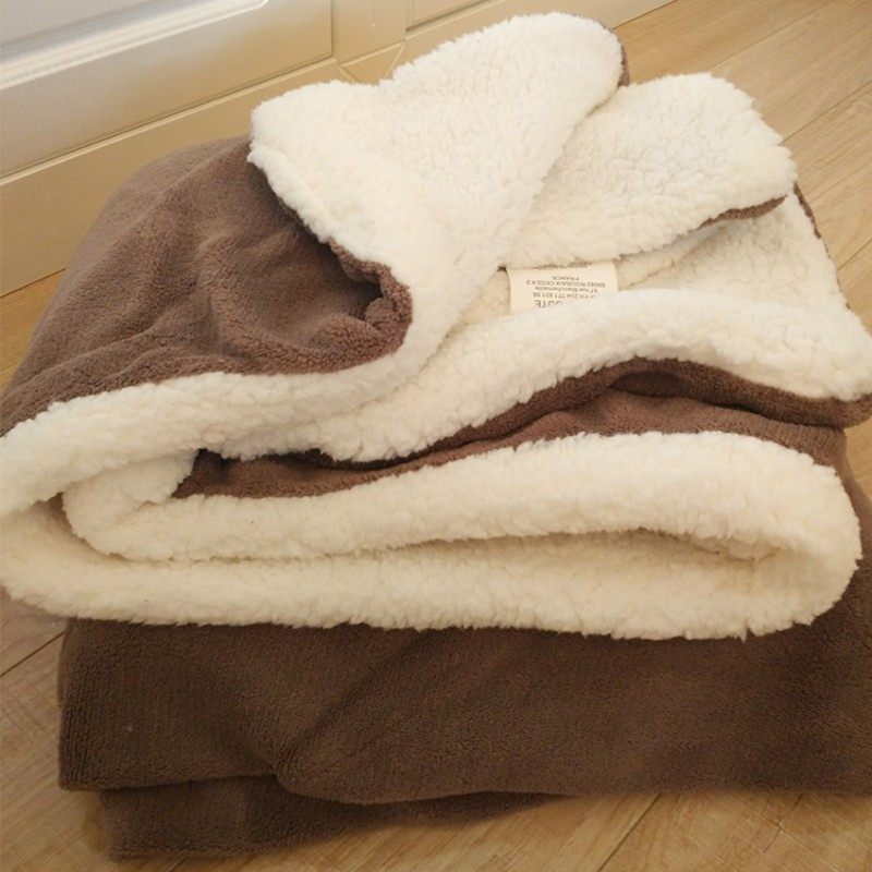 烤火箱取暖被子小毛毯烤火被羊羔绒双层加厚珊瑚绒架子毯子冬季