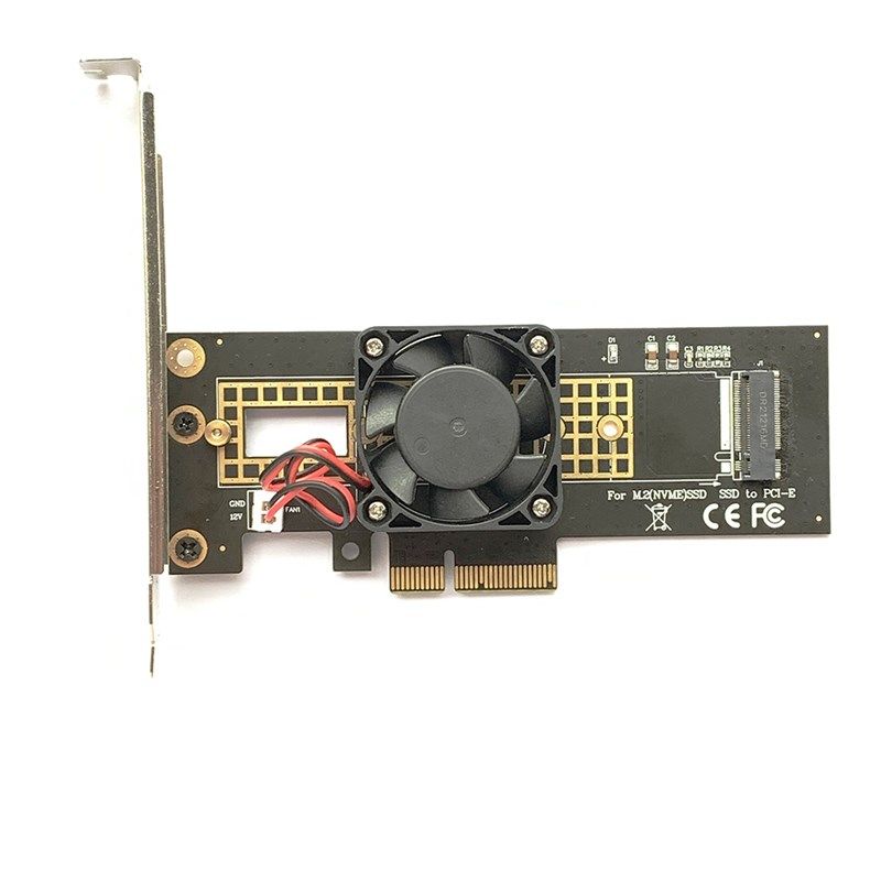 NVMe转PCIe x4转接卡带风扇M.2固态SSD PCI E X8 X16 to m2转换板,电脑硬件/显示器/电脑周边,其它电脑周边,淘宝优惠券,粉丝福利购,淘宝优惠卷