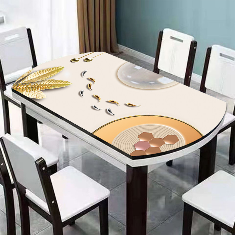 圆形折叠桌桌布防水防油皮革加厚椭圆形桌垫不透明盖布烤火桌盖布,居家布艺,桌布,淘宝优惠券,粉丝福利购,淘宝优惠卷