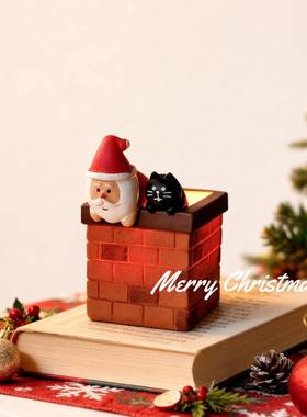 圣诞送礼新款圣诞节烟囱小夜灯装饰小摆件送女生创意氛围节日礼物