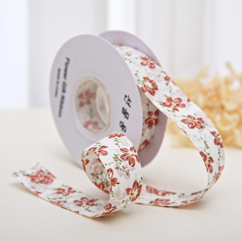 印花织带纺织辅料织带鞋花帽花头饰辅料成人蝴蝶结印花雪纺织带