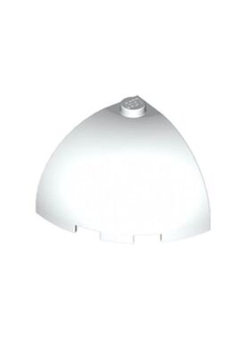 乐高/LEGO积木零件 4586275 88293 白色 3x3x2弧面扇形砖