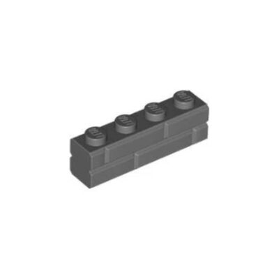 乐高/LEGO积木零配件 6055310 15533 深灰色 1x4墙纹砖