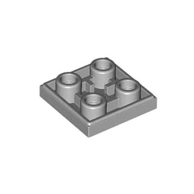 乐高/LEGO积木零件 6132886 11203 浅灰色 2x2 反向光面板