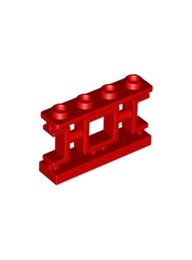乐高/LEGO零件 6309044 32932 6586619 红色 1x4x2中式栏杆 围栏