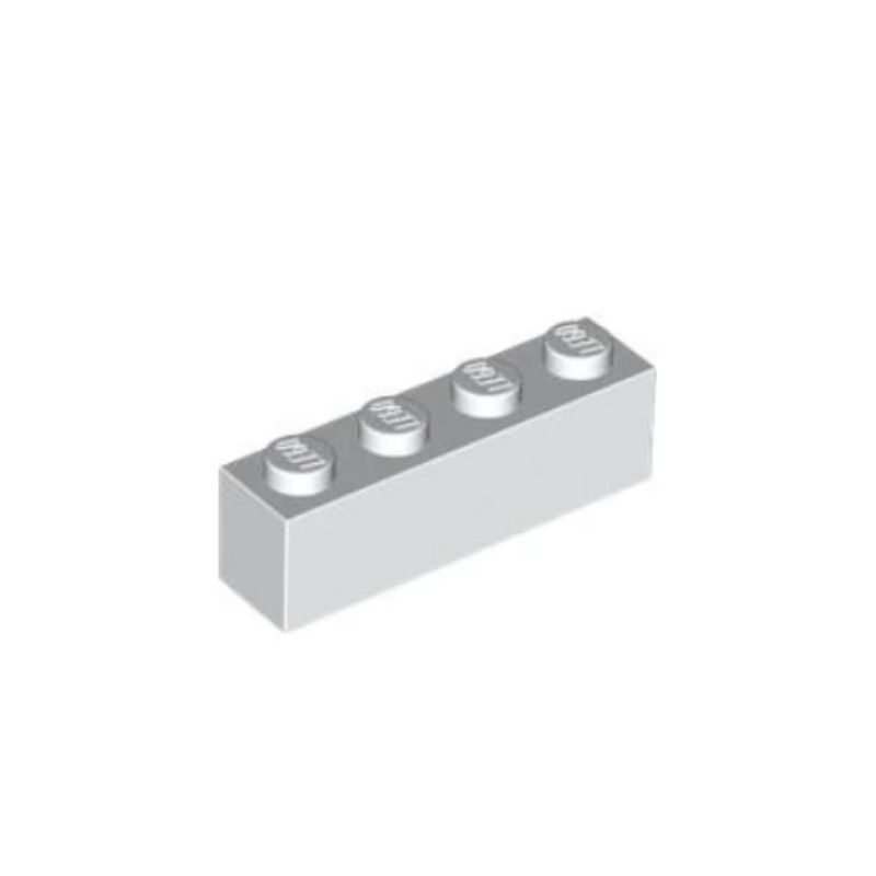 乐高/LEGO积木零配件 301001 3010 3066 白色 1x4 基础砖