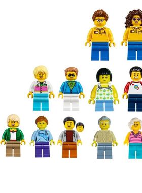LEGO乐高 10261 城市街景人仔 过山车 售票员 商贩 老奶奶 女游客