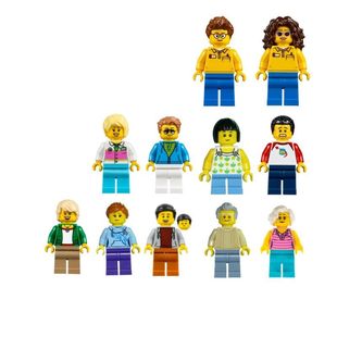 LEGO乐高 10261 城市街景人仔 过山车 售票员 商贩 老奶奶 女游客