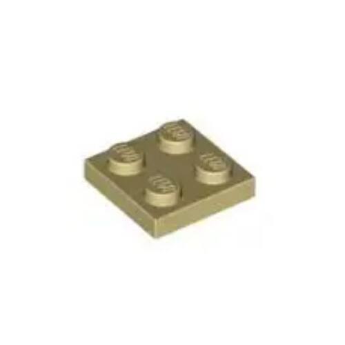 乐高/LEGO积木零配件 4114084 3022 94148 米色 2x2 基础板